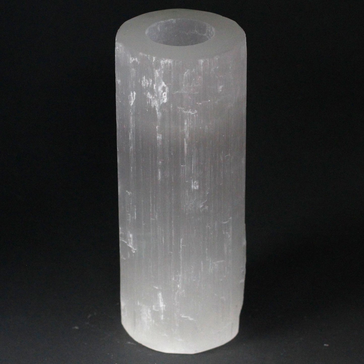 Selenite Cylinder Candle Holder - 20 cm | Auro & Co