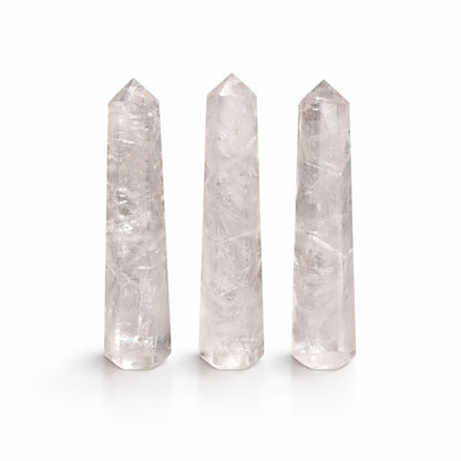 Gemstone Six Face Obelisk Point approx 11cm  - Clear Quartz | Auro & Co