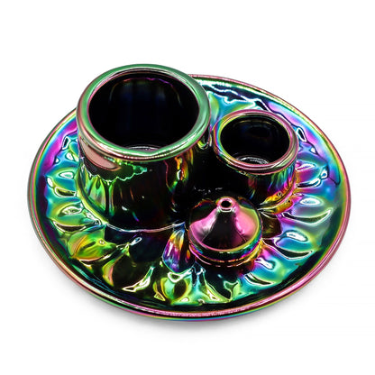 Palo Santo Stick & Smudge Holder - Mandala - Metalic Rainbow – product image 7