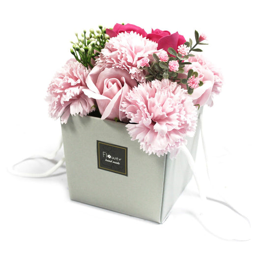 Soap Flower Bouquet - Pink Rose & Carnation | Auro & Co