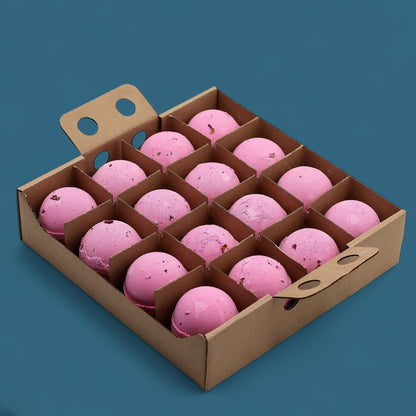 Set of 3 Rose & Petals Bath Bombs – lifestyle shot