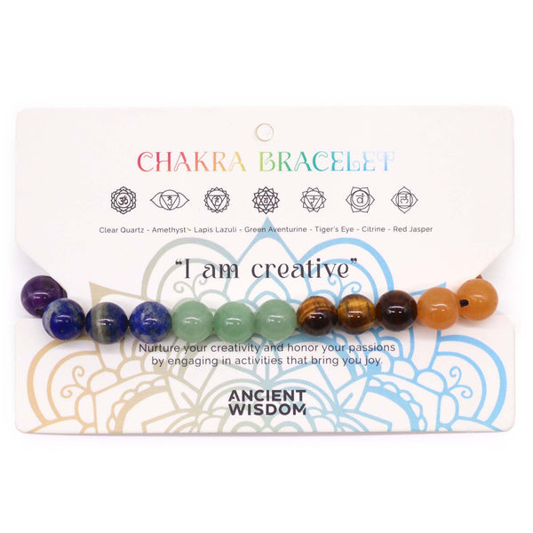 Chakra String Bracelet - 21 Stones | Auro & Co