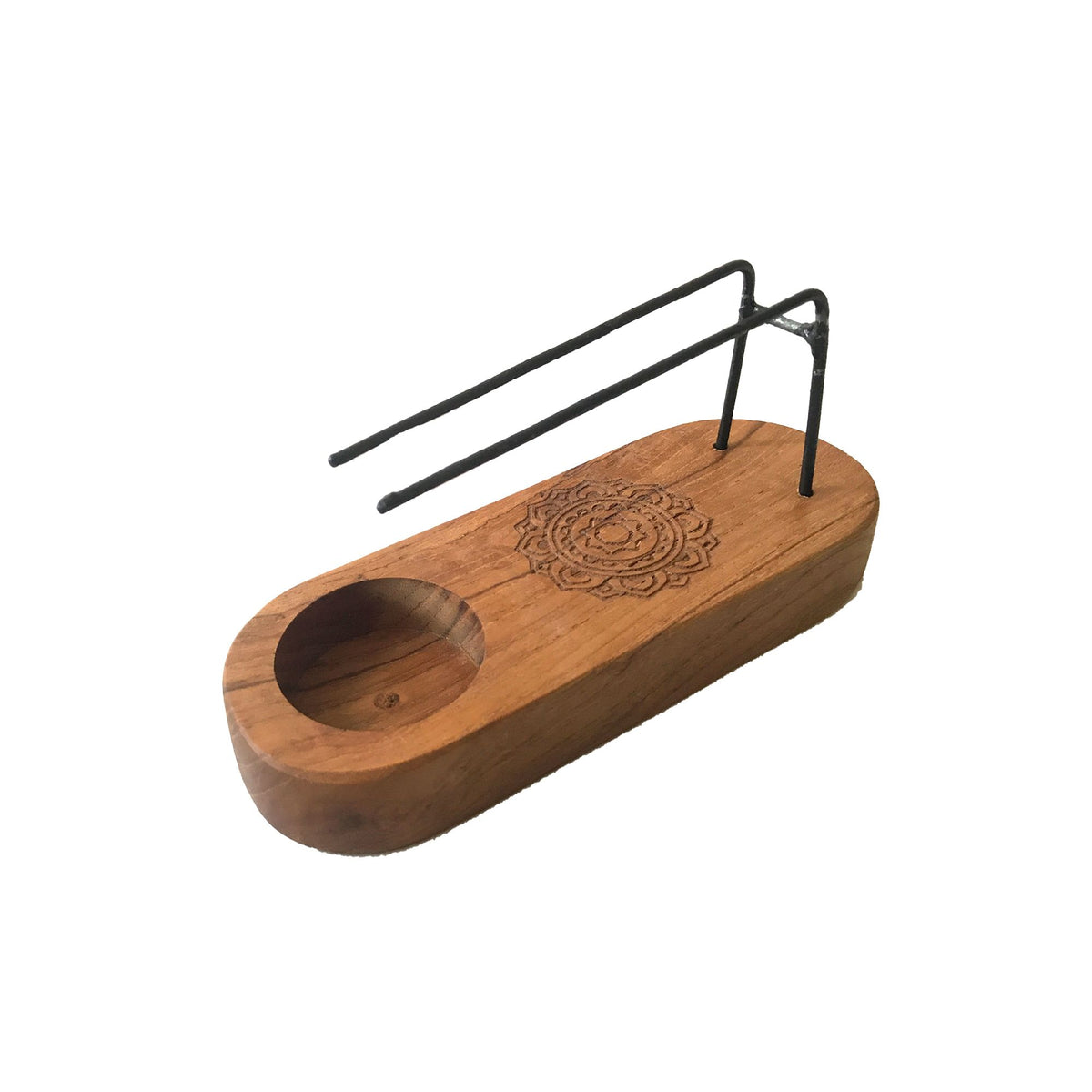 Mandala Palo Santo Heater - Small Teak Wood