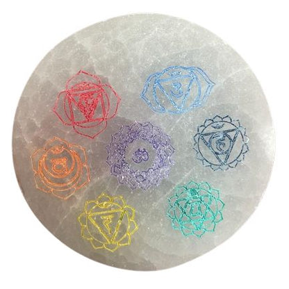 Small Charging Plate 8cm - Chakra Design - colour | Auro & Co