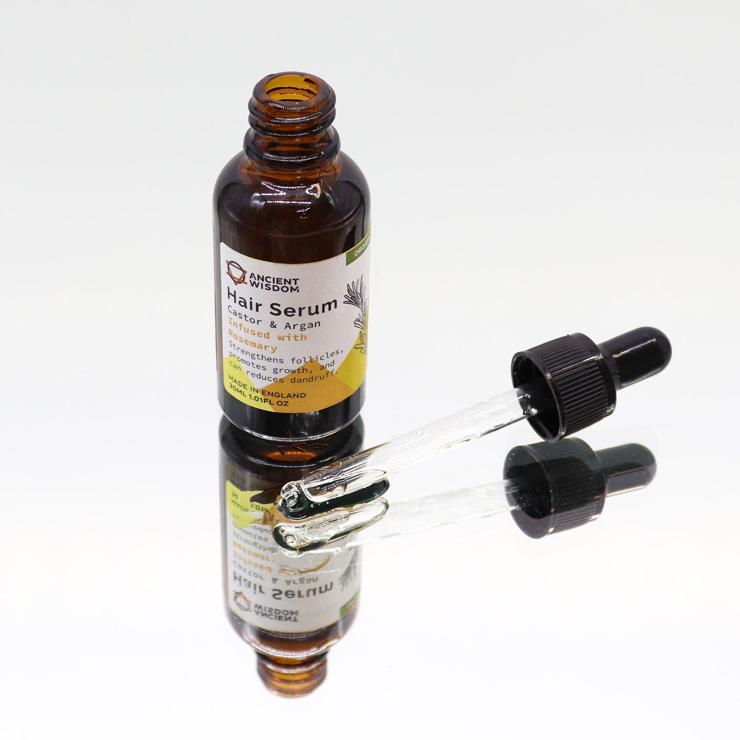 Organic Hair Serum 30ml - Rosemary – lifestyle shot