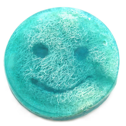 Raspberry & Pomegranate Happy Scrub Soap, Loofah Bar, 120g