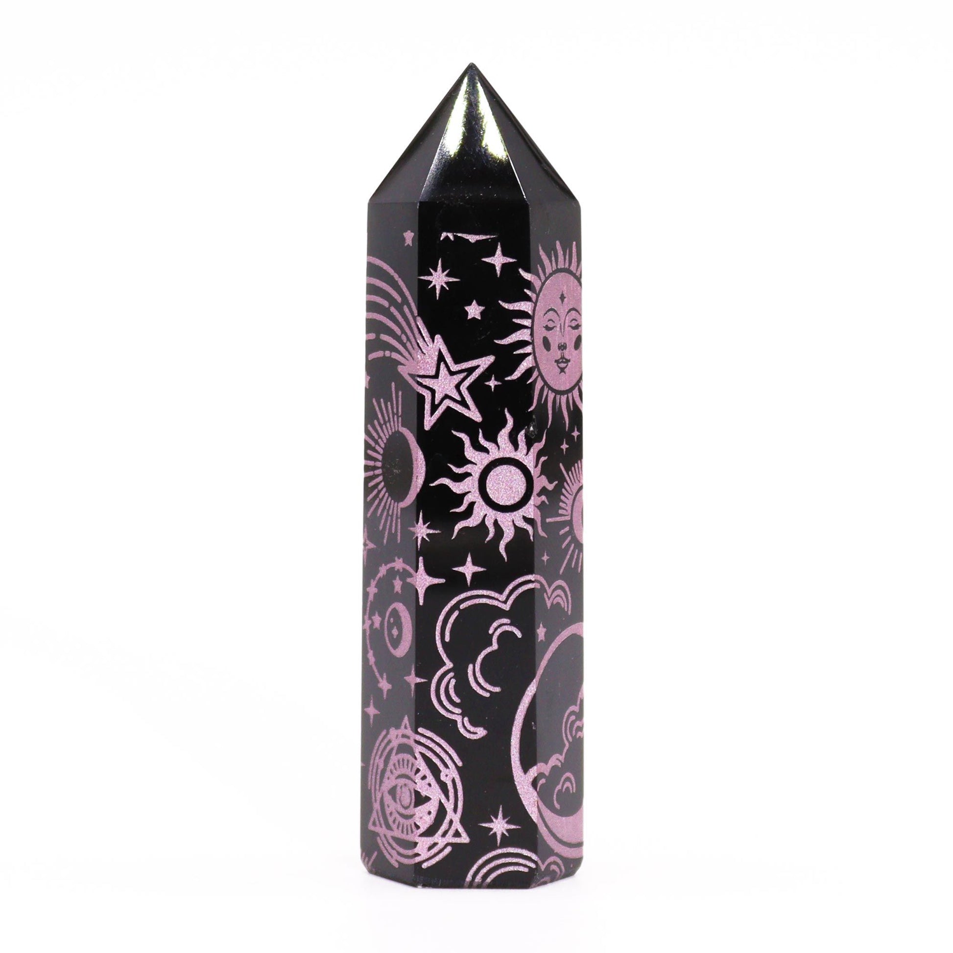 Black Obsidian Point - Mystic Story - Rose Pink – product image 7