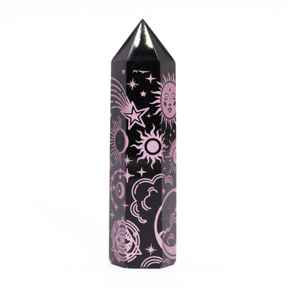 Black Obsidian Point - Mystic Story - Rose Pink – product image 7