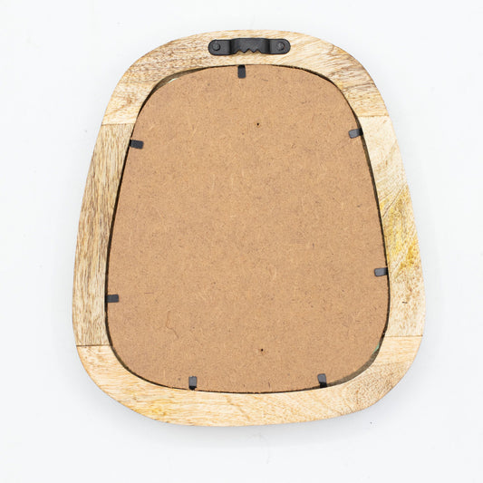 Set of 3 Pebble Shaped Mirrors - Dark Brown Finish