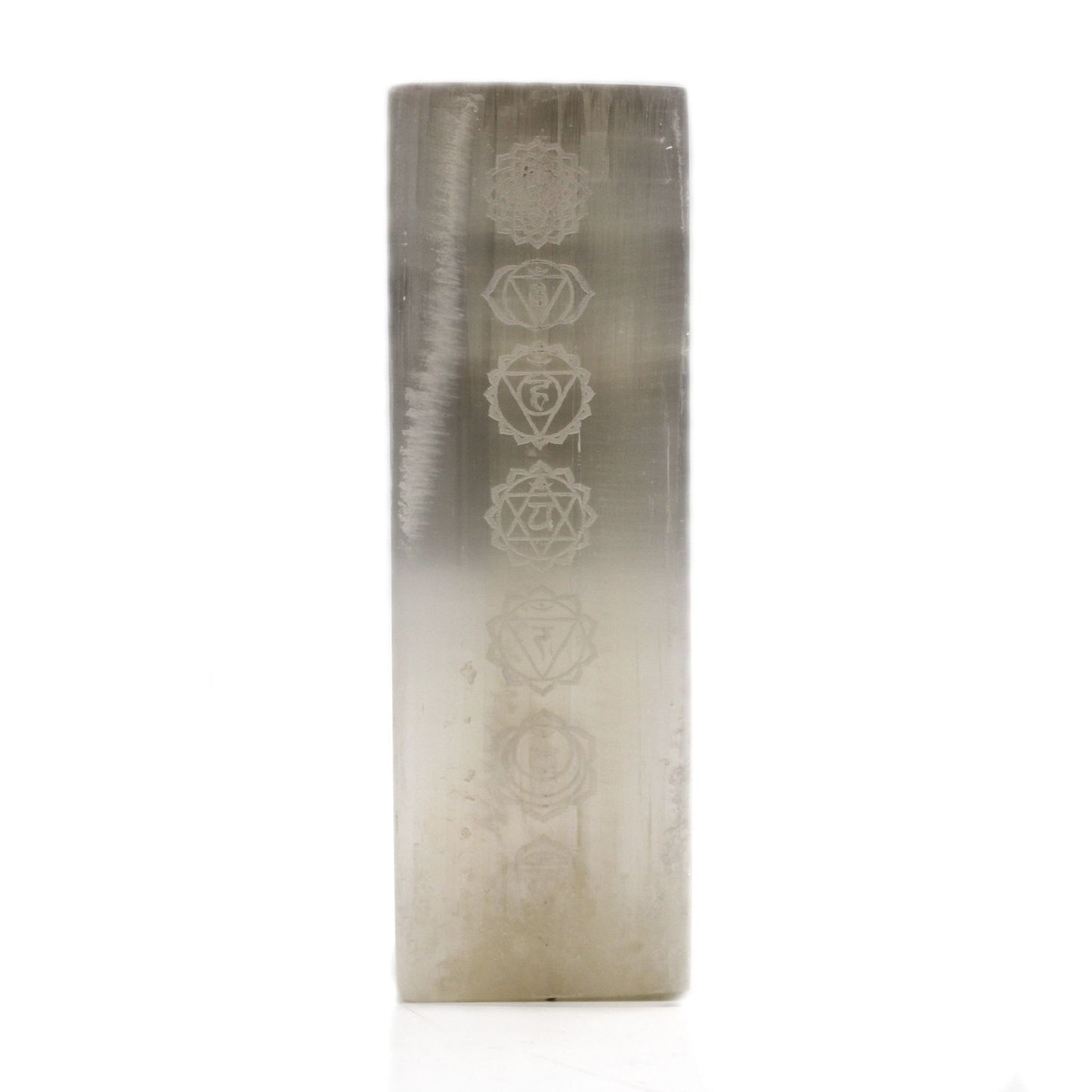 Selenite Block Lamp 25cm - Chakra Lamp | Auro & Co