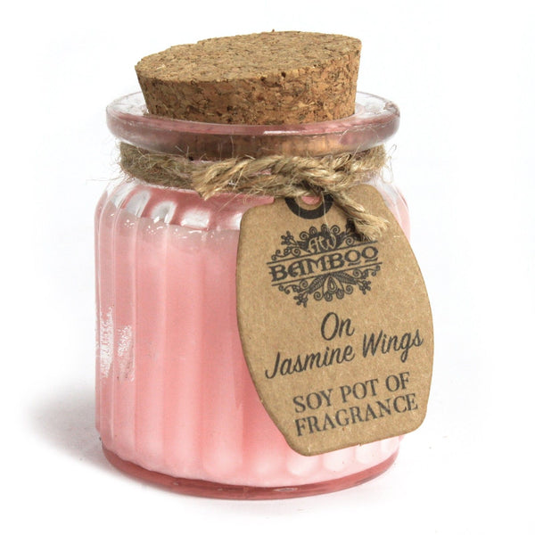 On Jasmine Wings Soy Pot of Fragrance Candles | Auro & Co