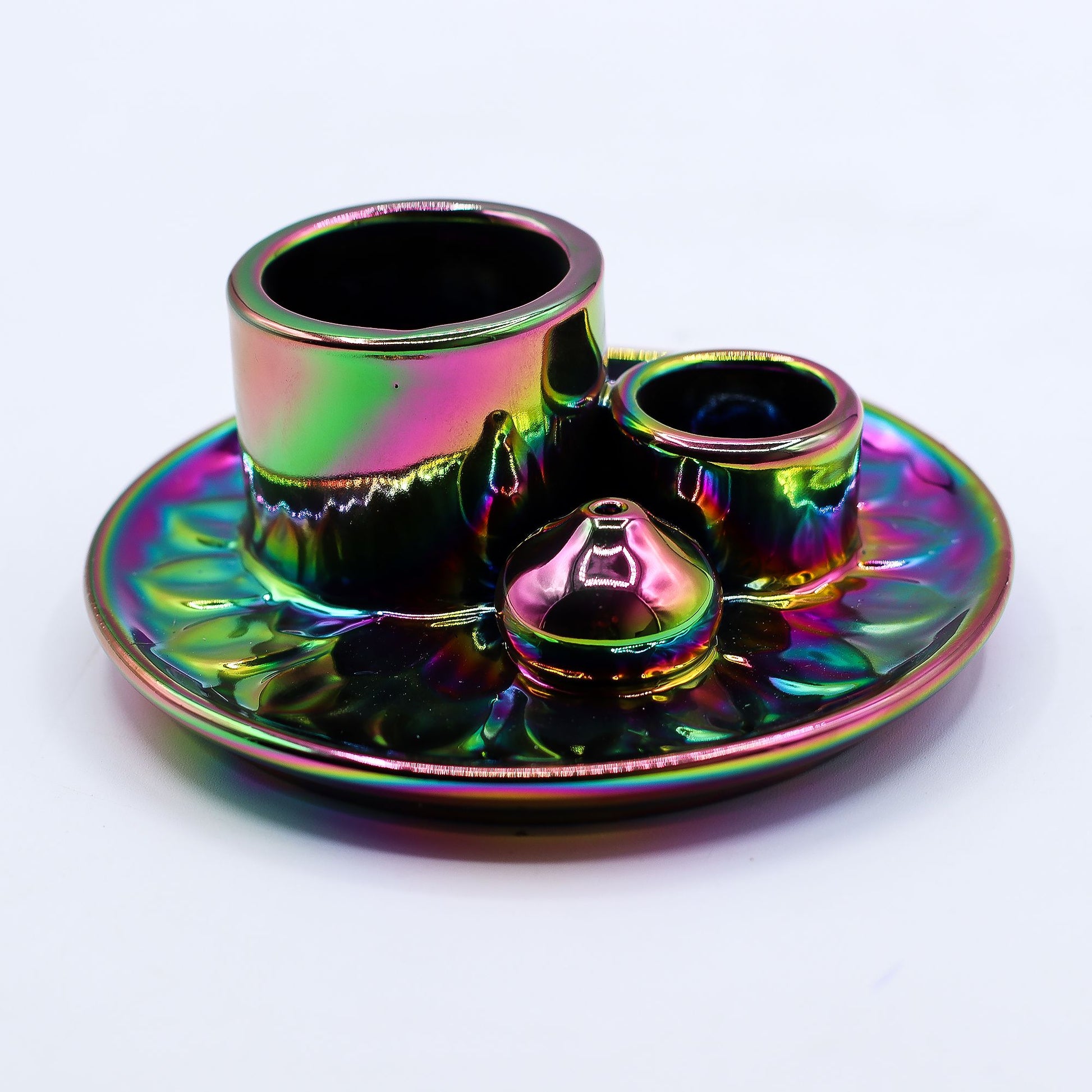 Palo Santo Stick & Smudge Holder - Mandala - Metalic Rainbow – product image 10