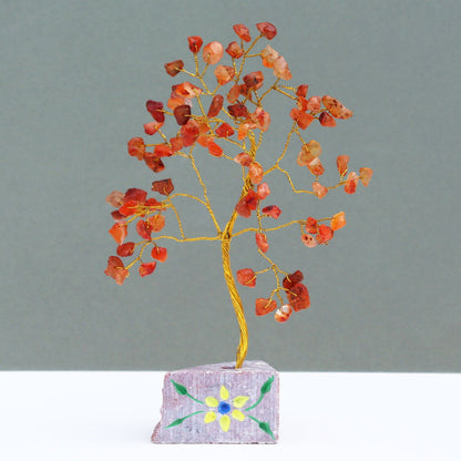 Indian Gemstone Tree Carnelian - 80 Stone – detail view