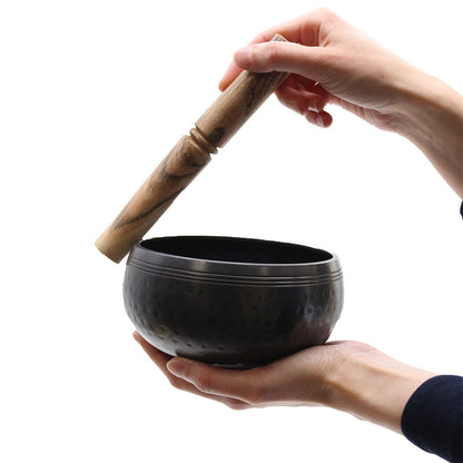 Medium Black Beaten Bowl - 15cm – lifestyle shot