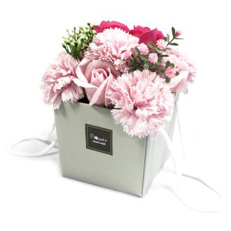 Soap Flower Bouquet - Pink Rose & Carnation – packaging