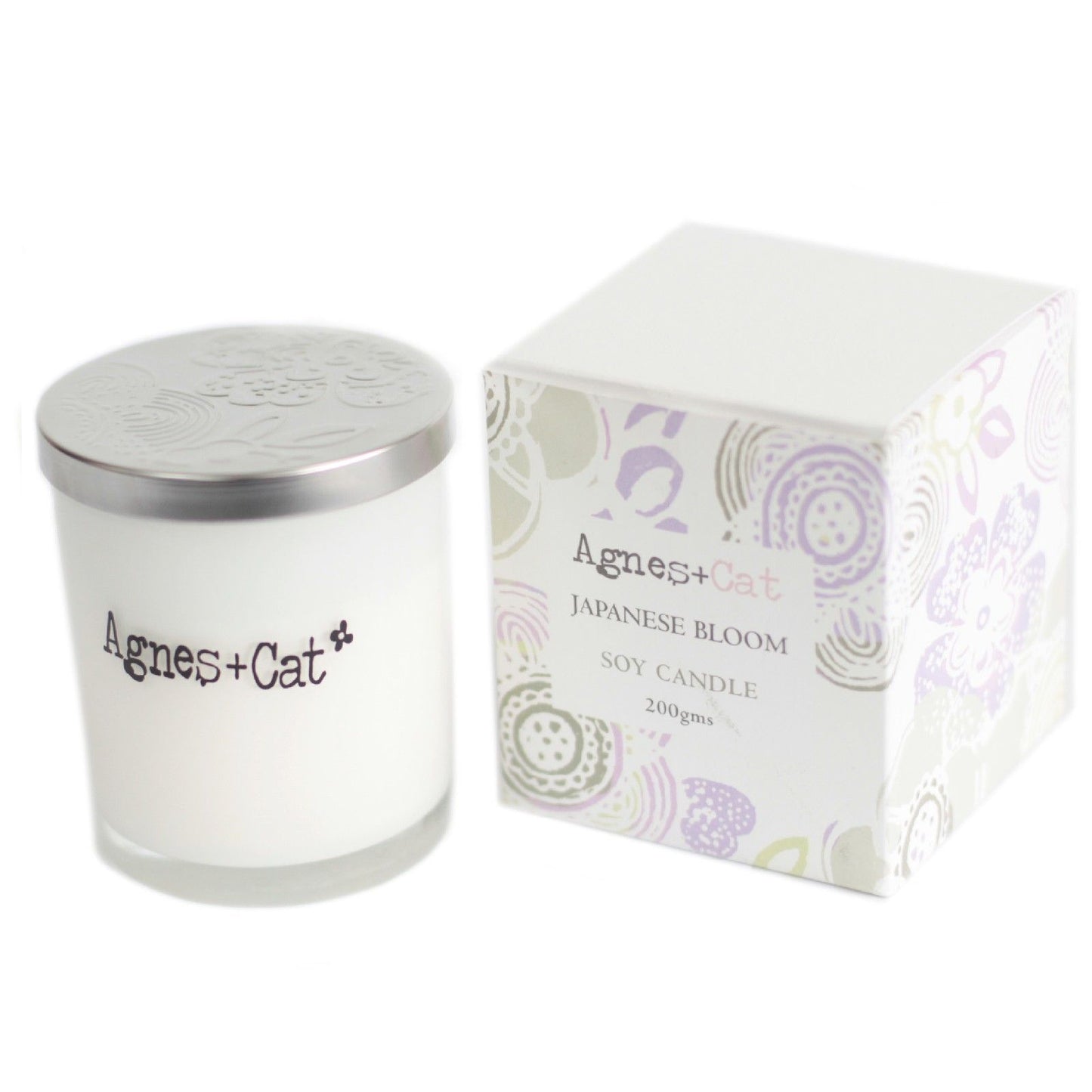 Agnes + Cat Votive Candle - Japanese Bloom – detail view