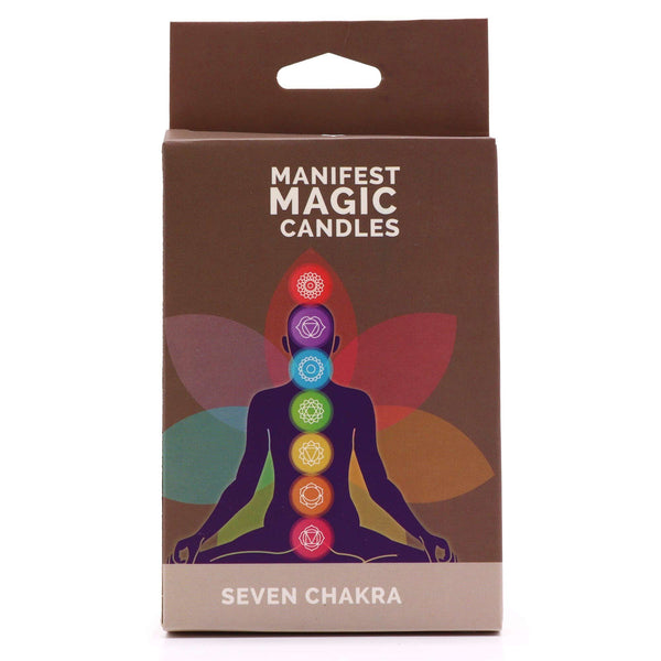 Seven Charkra Manifest Candles (pack of 7) | Auro & Co