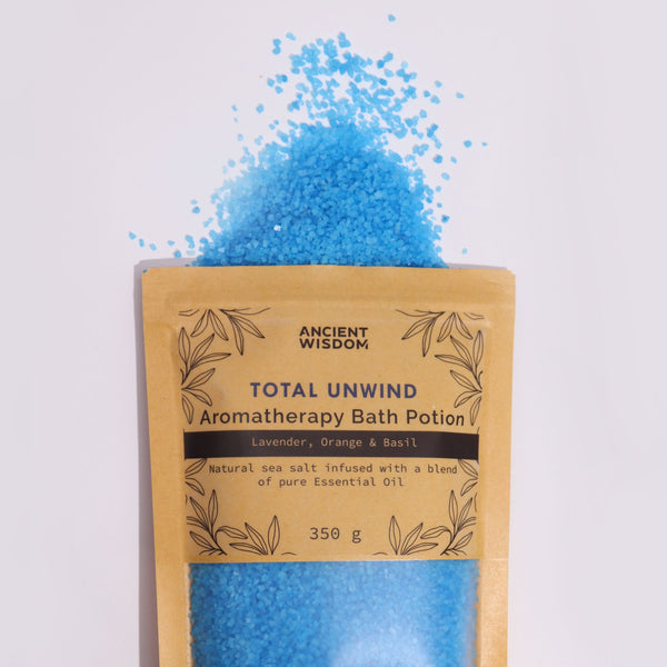 Aromatherapy Bath Potion in Kraft Bag 350g - Total Unwind | Auro & Co