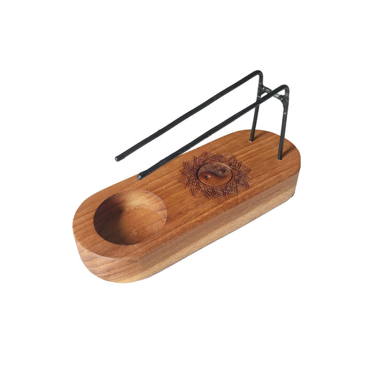 Yin & Yang Palo Santo Heater - Small Teak Wood