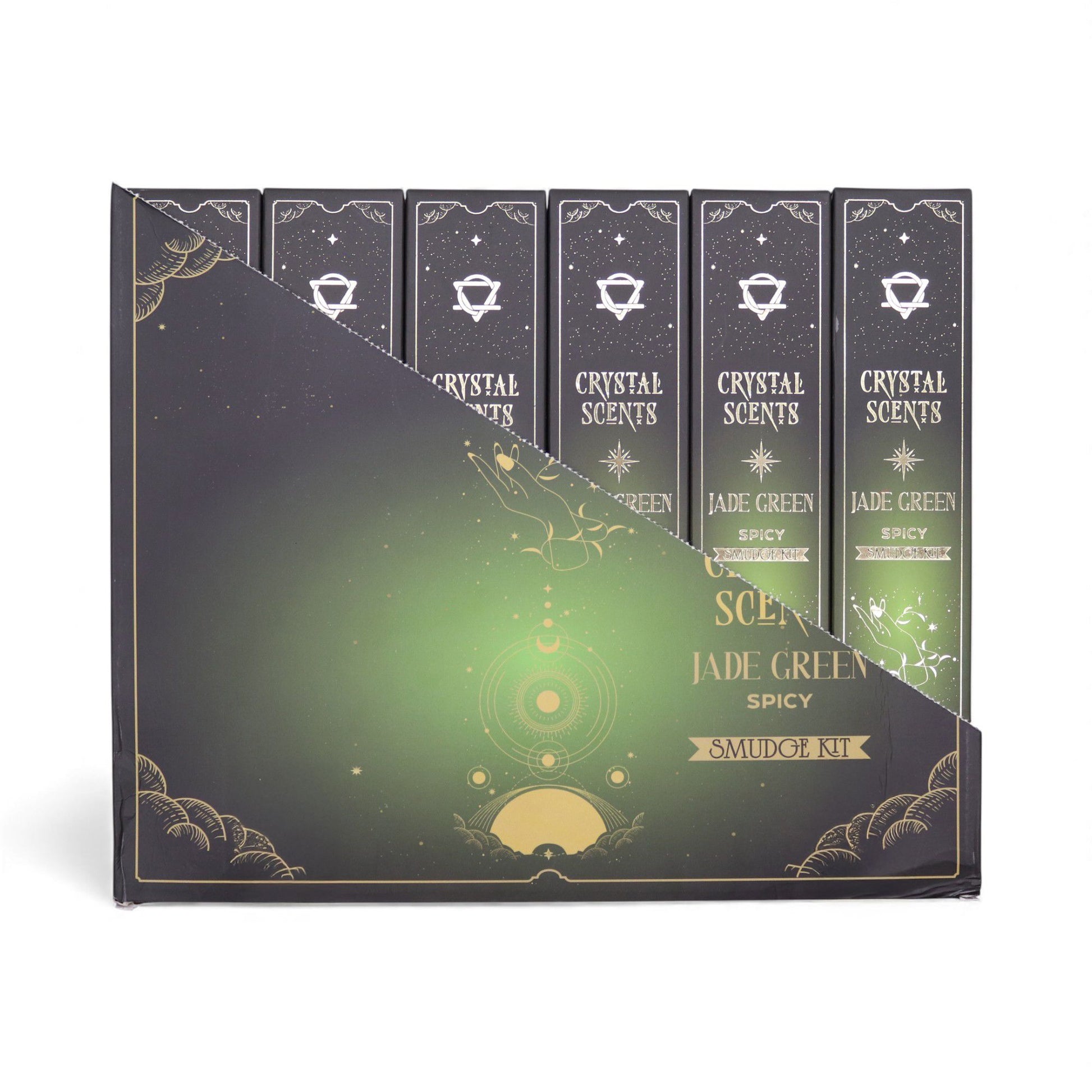 Jade Crystal Scents Smudge Incense - Spicy – lifestyle shot