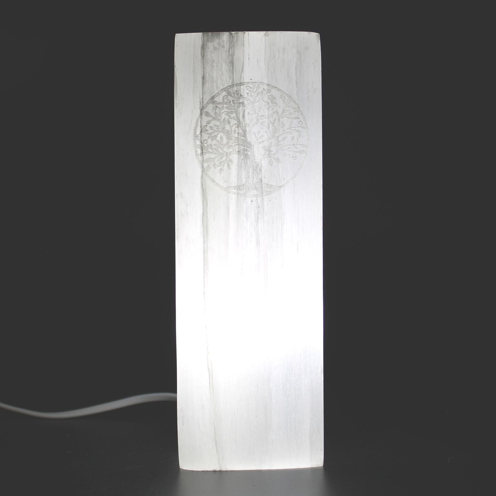 Selenite Block Lamp 25cm - Tree of Life – product image 5
