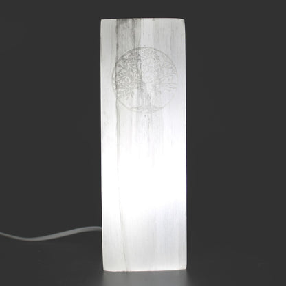 Selenite Block Lamp 25cm - Tree of Life – product image 5