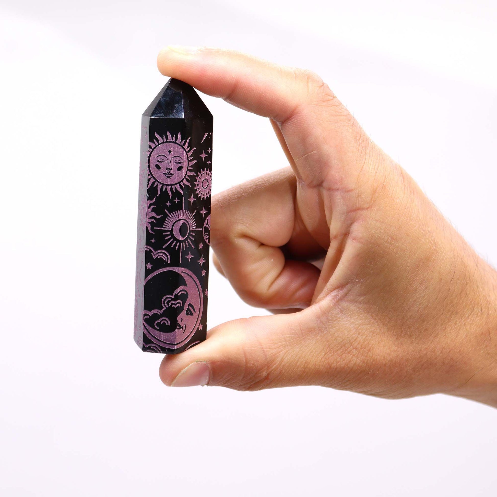 Black Obsidian Point - Mystic Story - Rose Pink – product image 8