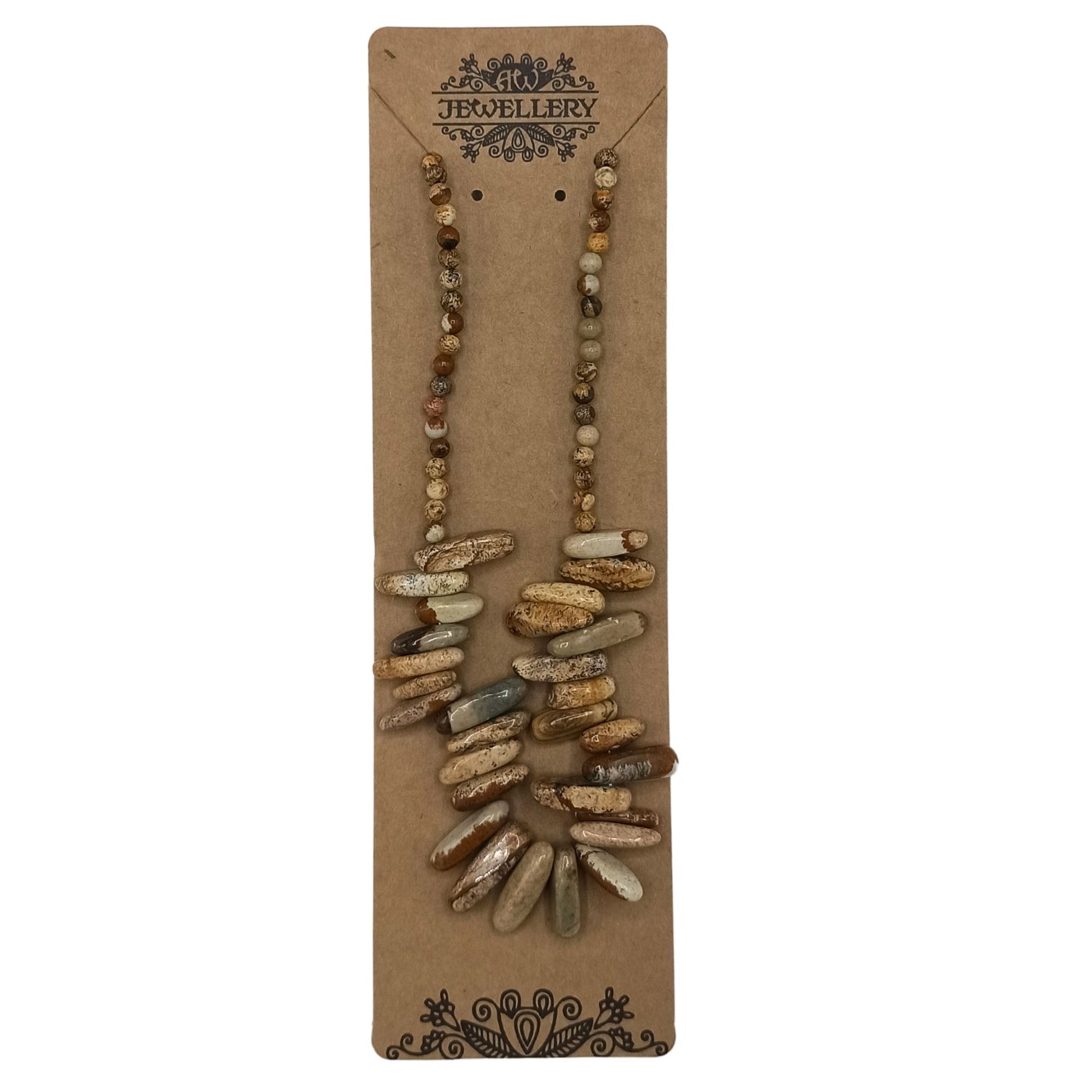 Longstone Gem Necklace - Map Stone – lifestyle shot