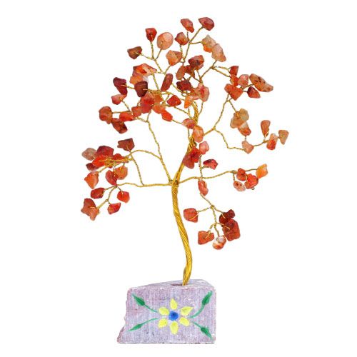 Indian Gemstone Tree Carnelian - 80 Stone