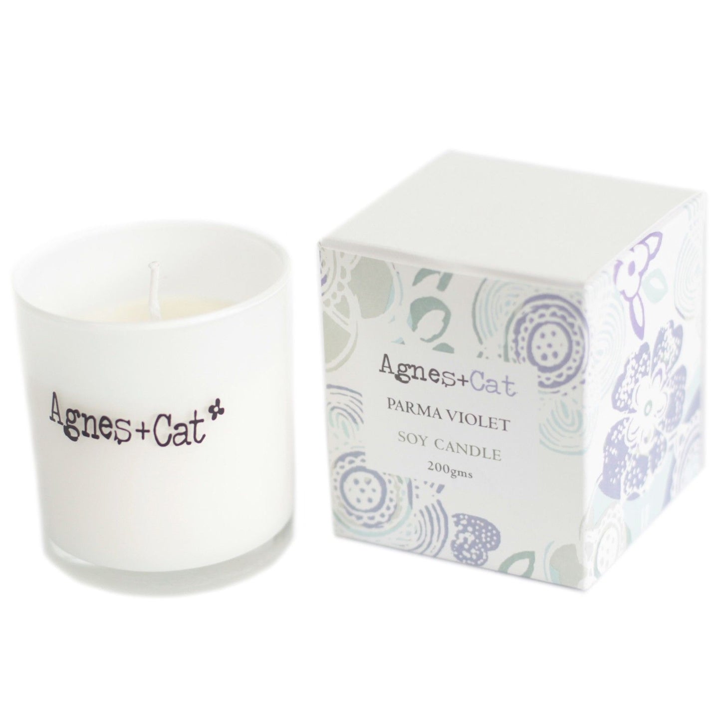 Agnes + Cat Votive Candle - Parma Violet | Auro & Co