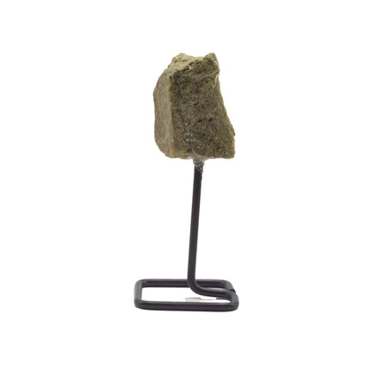 Epidote Mineral Specimen on Stand