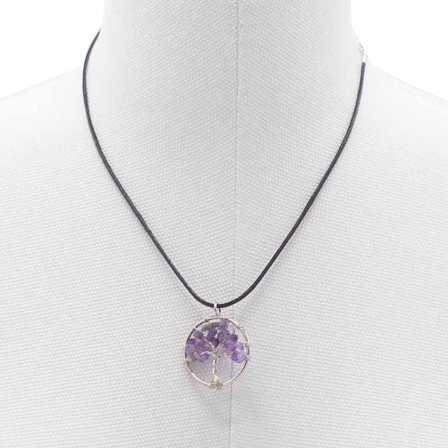 Tree of Life Pendant - Amethyst – detail view