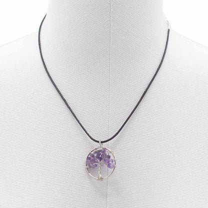 Tree of Life Pendant - Amethyst – detail view