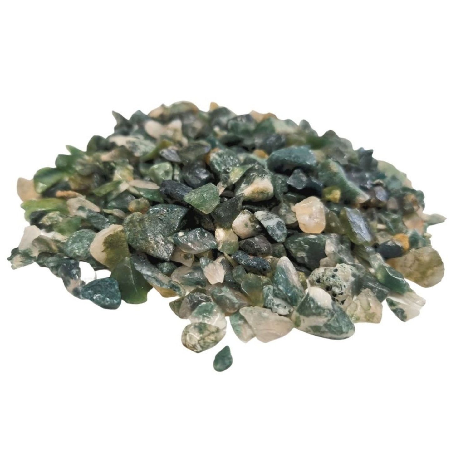 Moss Agate Gemstone Chips Bulk - 1KG – product image 7