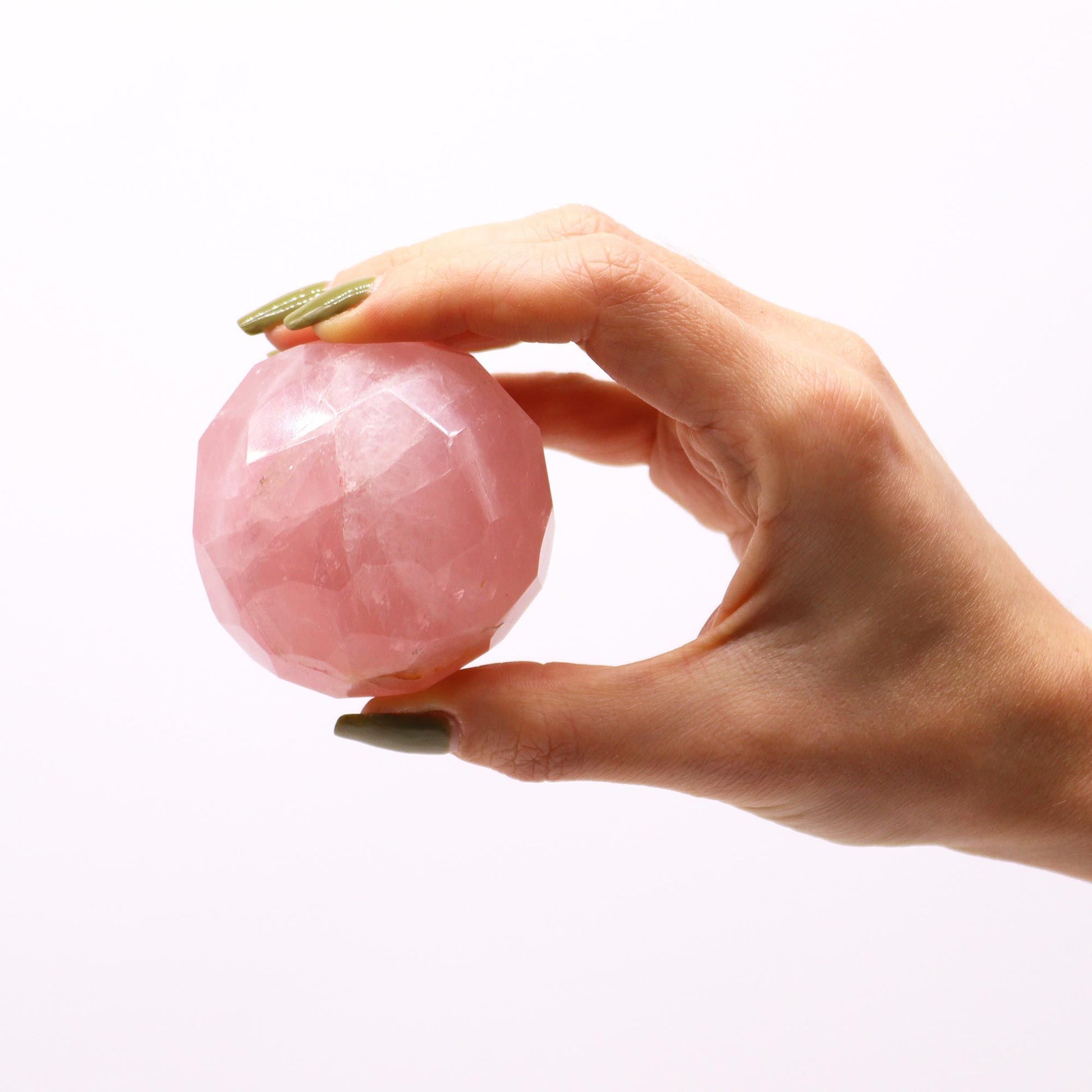 Gemstone Faceted Healing Ball & Stand - Rose Quartz – packaging