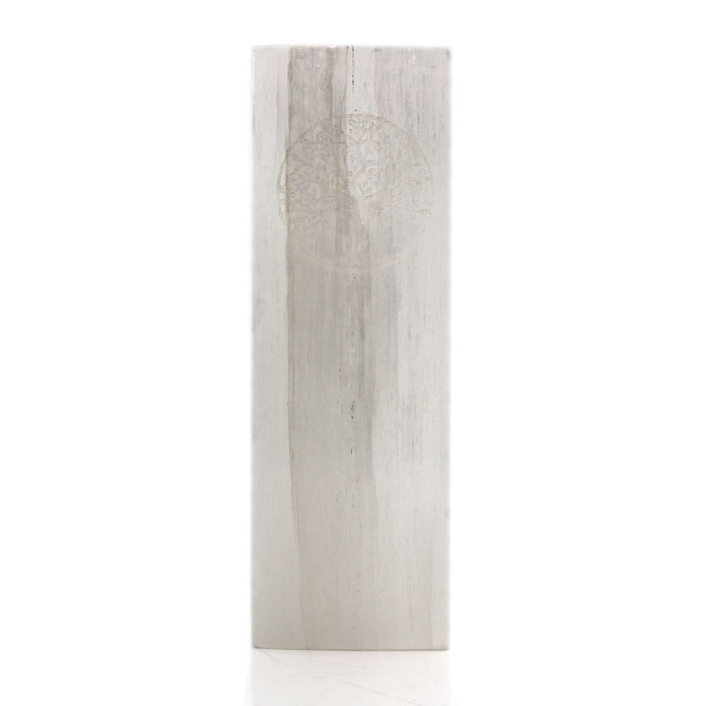 Selenite Block Lamp 25cm - Tree of Life | Auro & Co