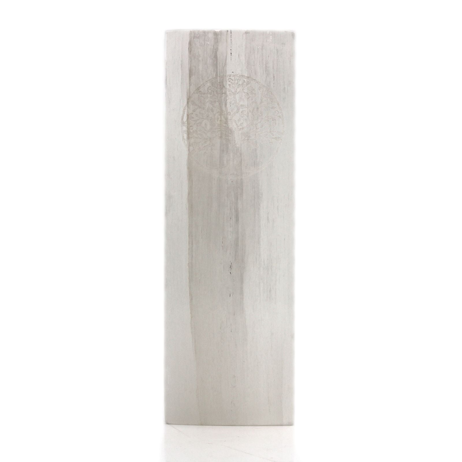 Selenite Block Lamp 25cm - Tree of Life | Auro & Co