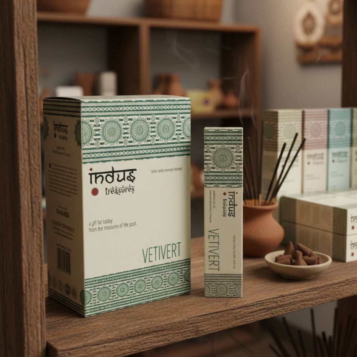 Vetivert Incense Sticks, Indus Treasures, 15g
