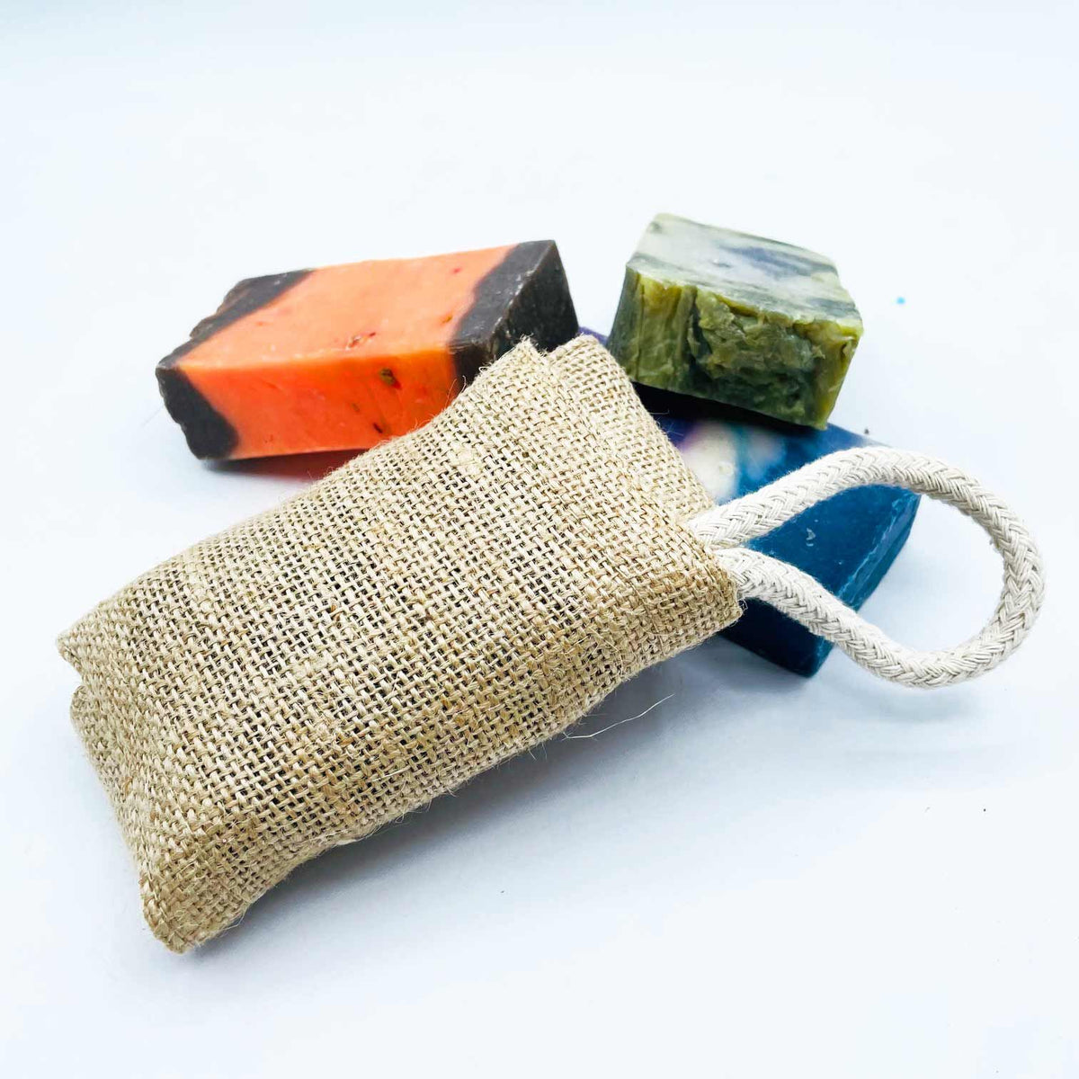 Natural Jute Soap Saver Pouch, 11 x 7cm