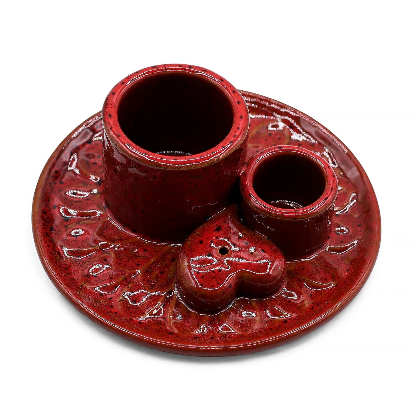 Palo Santo Stick & Smudge Holder - Mandala - Red with Heart Gloss – product image 11
