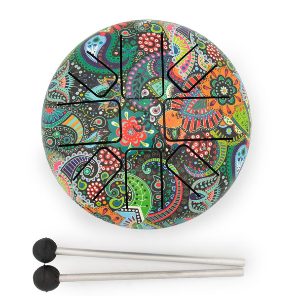 Low Med Hapi Drum Mandela Leaf- 14x7cm | Auro & Co
