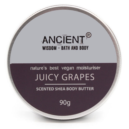 Scented Shea Body Butter 90g - Juicy Grapes | Auro & Co
