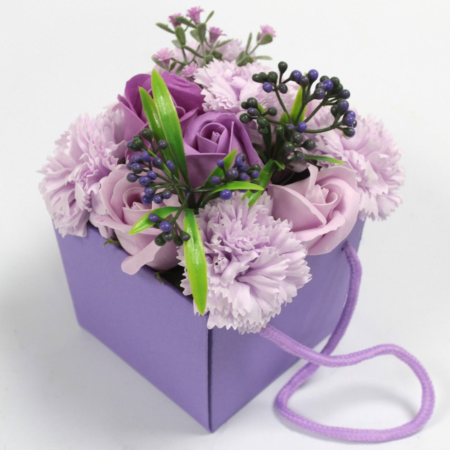 Soap Flower Bouquet - Lavender Rose & Carnation – packaging