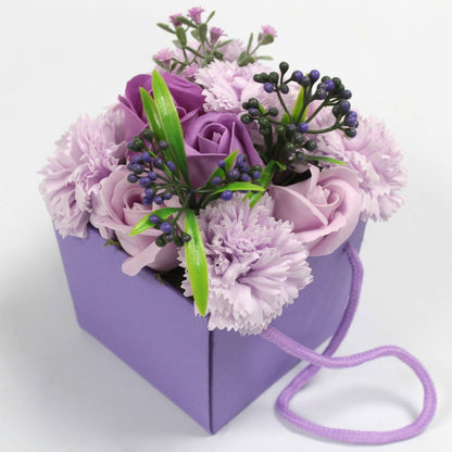 Soap Flower Bouquet - Lavender Rose & Carnation – packaging