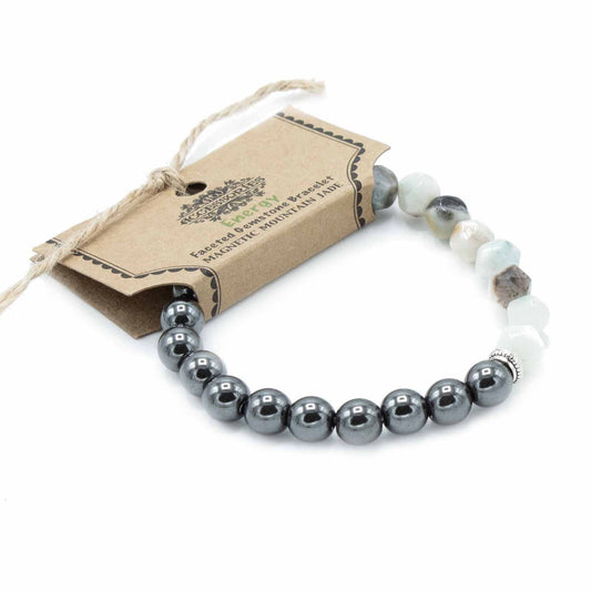 Faceted Gemstone Bracelet - Magnetic Mountain Jade | Auro & Co