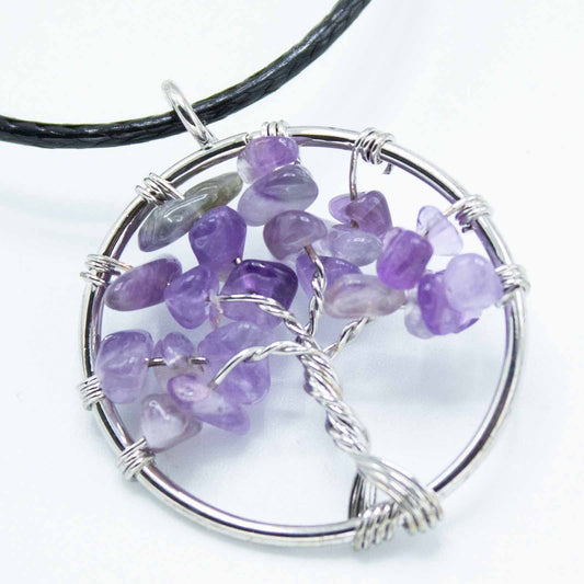 Tree of Life Pendant - Amethyst – lifestyle shot