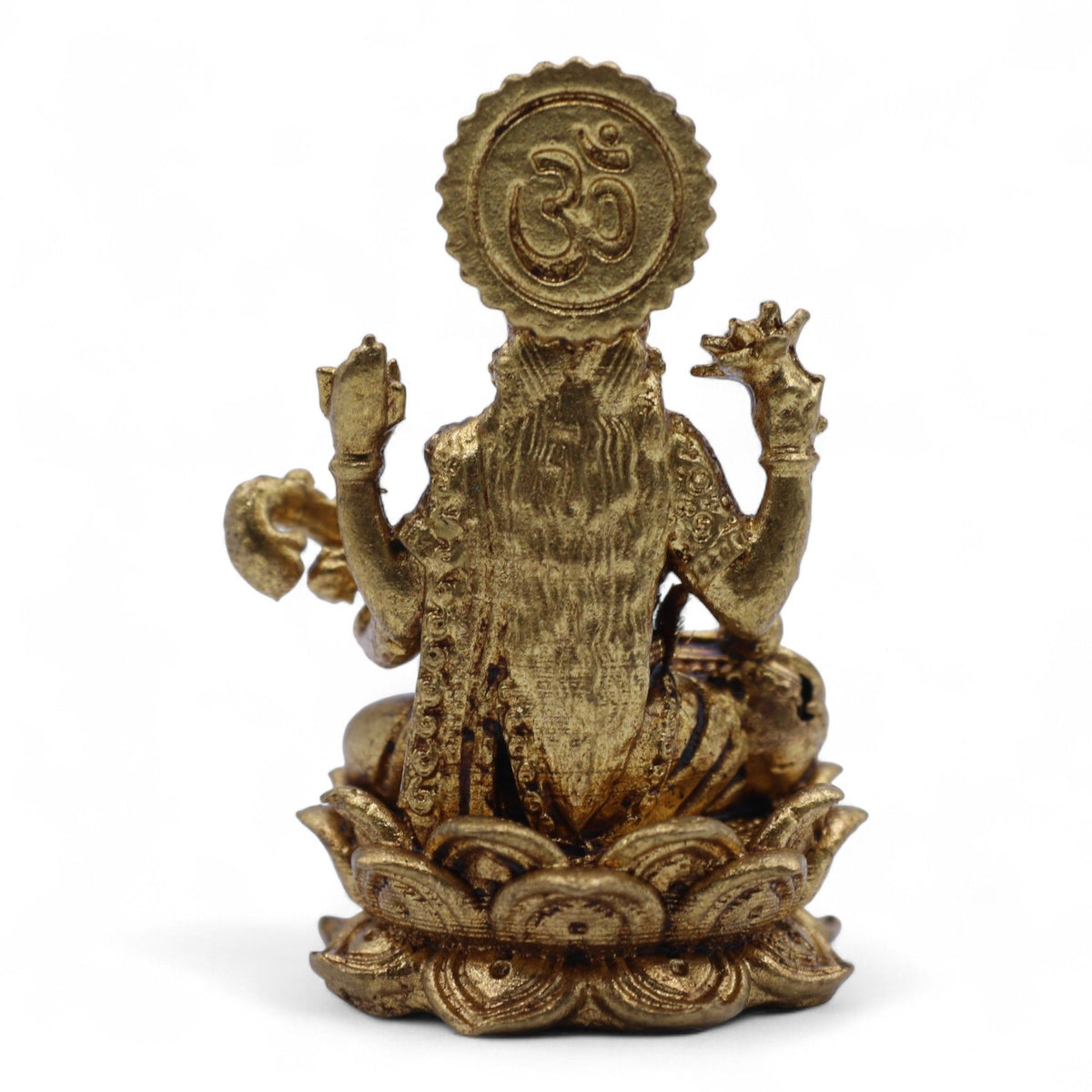 Saraswati Brass Miniature Figure, Small, 4cm