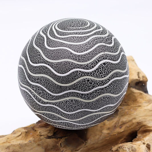 DriftGlow Lamp Grey Luna Shade – detail view