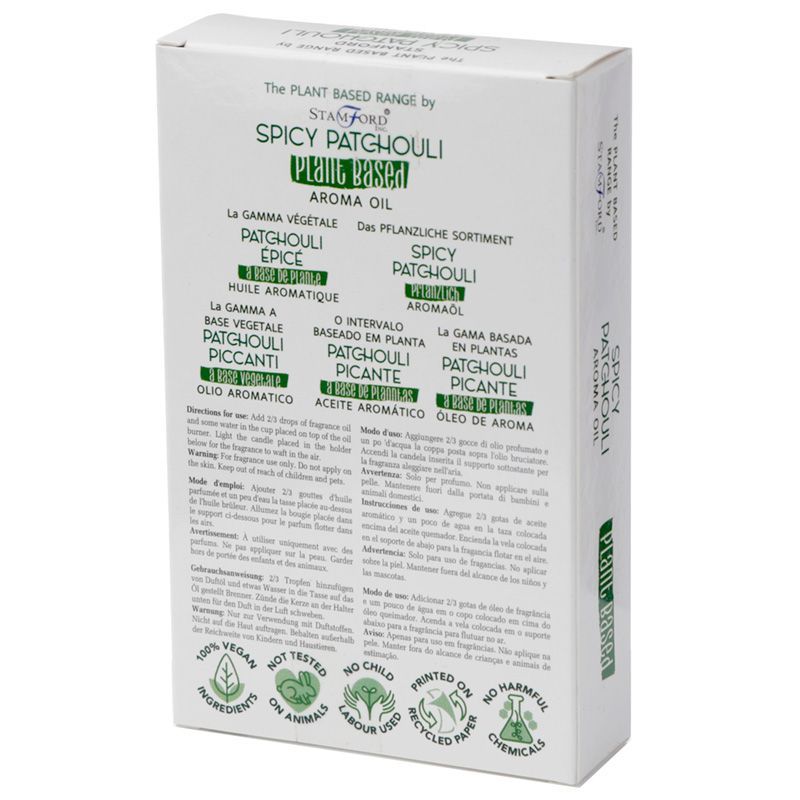 Spicy Patchouli Plant Based Aroma Oil, 10ml