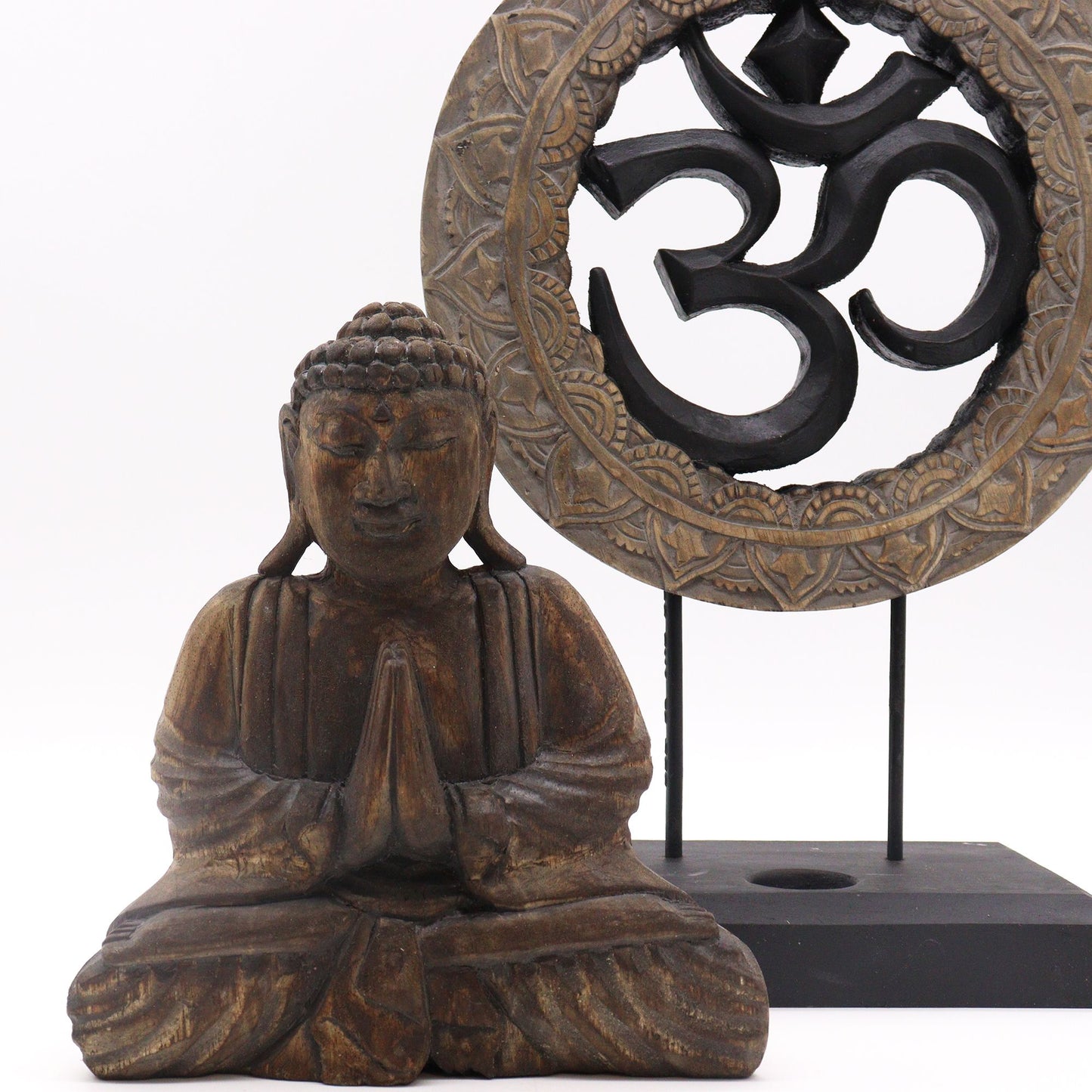 Buddha & Om Feng Shui Harmony Set – Grey & Black